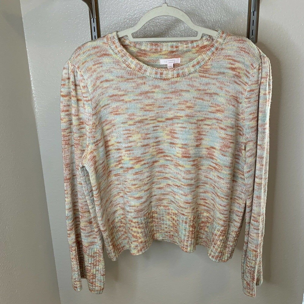 Lauren Conrad Colorful Long Wide Sleeve sweater Plus Size XXL